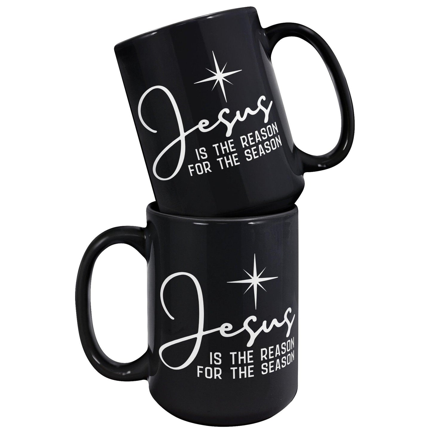 Jesus Is The Reason For The Season Black Mug - TheGivenGet