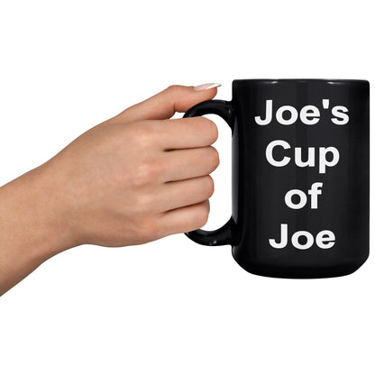 Joe's Cup of Joe Black Mug - TheGivenGet