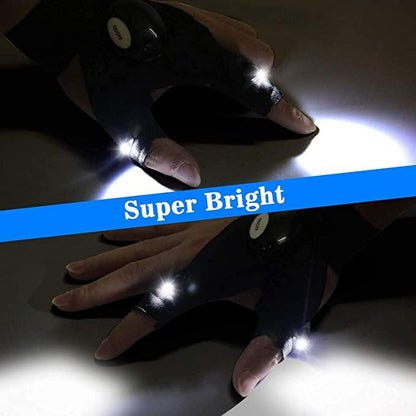 LED Flashlight Gloves Fathers Day Gift, Cool Gadget Hands-Free Lights for Camping, Fishing and Repairing - TheGivenGet