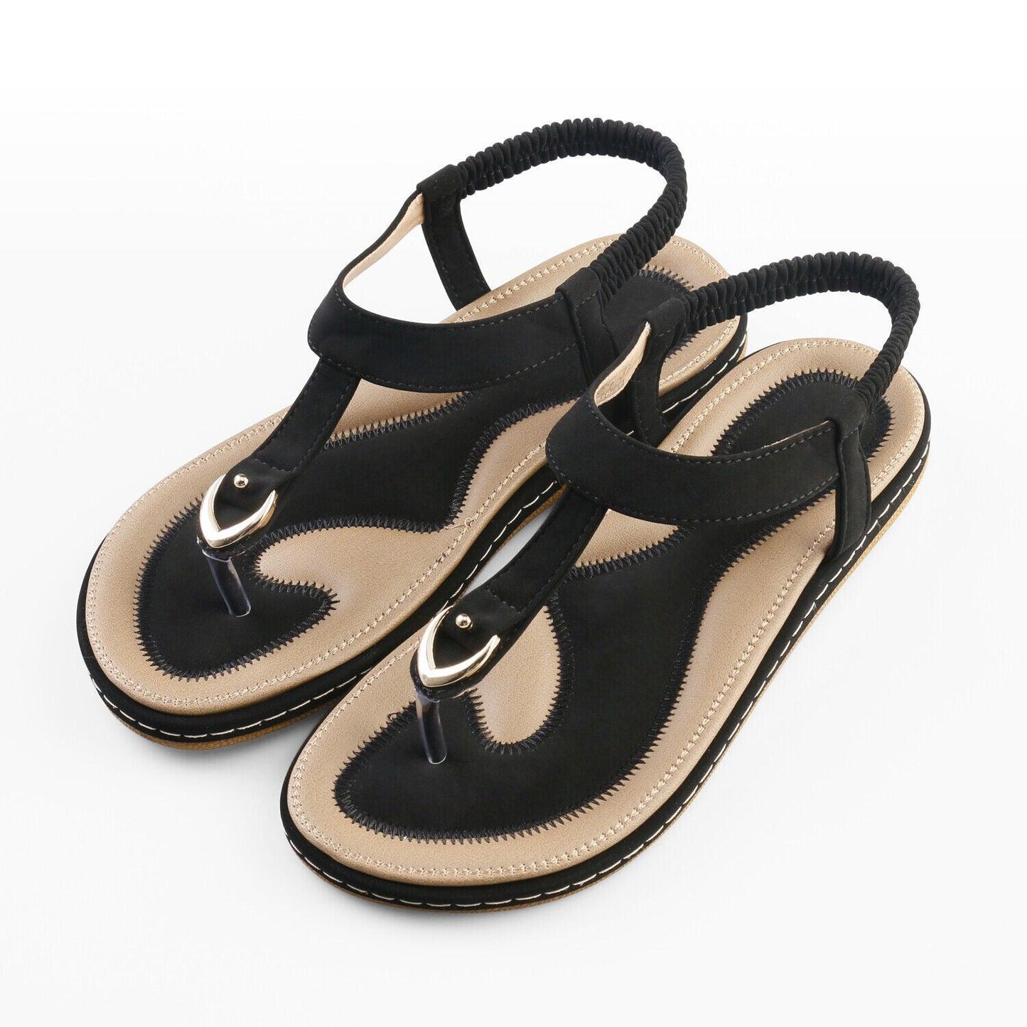 Low-Wedge Orthopedic Elastic Band Strap Flip Flops Sandal - TheGivenGet