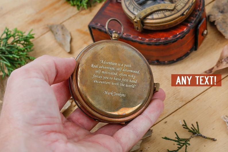 Personalized Engraved Antique Compass - TheGivenGet