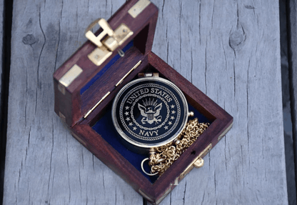 Personalized Engraved US Navy Compass - TheGivenGet