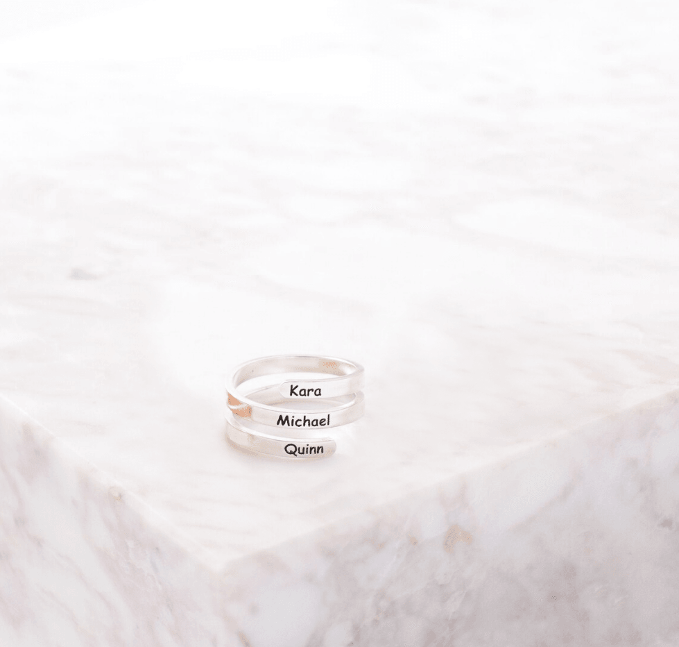 Personalized Triple Name Ring - TheGivenGet