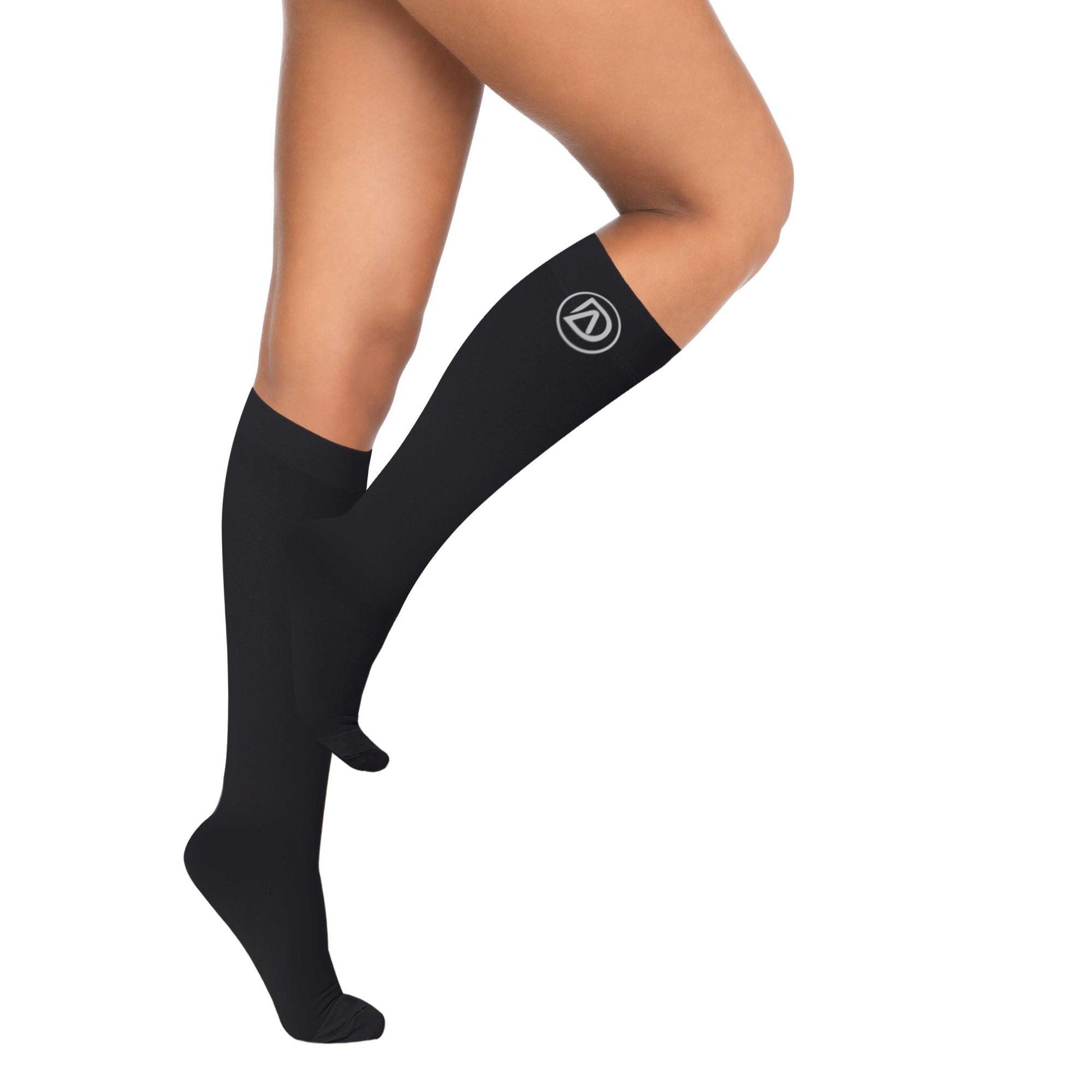 Plus Size Compression Socks 20 30 Mmhg Knee High Support - Temu Canada