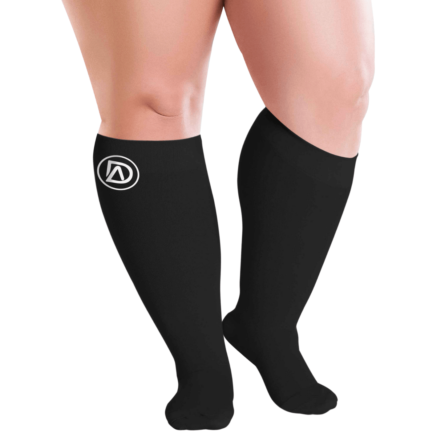 3 Pairs 20 Inches XXXL Wide Plus Size Calf Compression Socks for