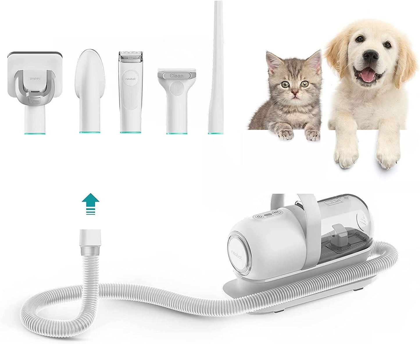 Pro Pet Grooming Kit & Vacuum Pet Hair Remover with Professional Grooming Clippers and Proven Grooming Tools for Dogs Cats and Other Animals - TheGivenGet