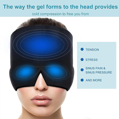 Therma-Soothe Hot & Cold Gel Therapy Headache Migraine Relief Cap - TheGivenGet