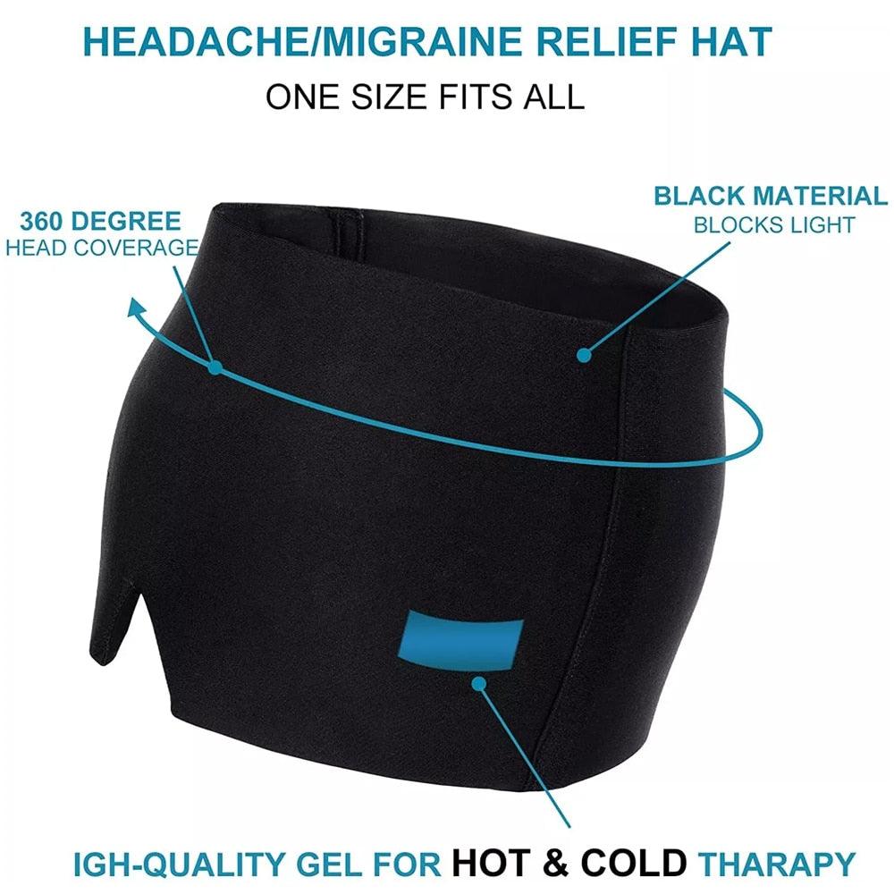 Therma-Soothe Hot & Cold Gel Therapy Headache Migraine Relief Cap - TheGivenGet