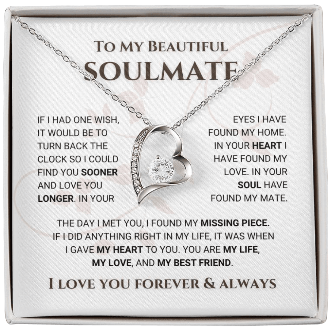To My Beautiful Soulmate Forever Love Necklace - TheGivenGet