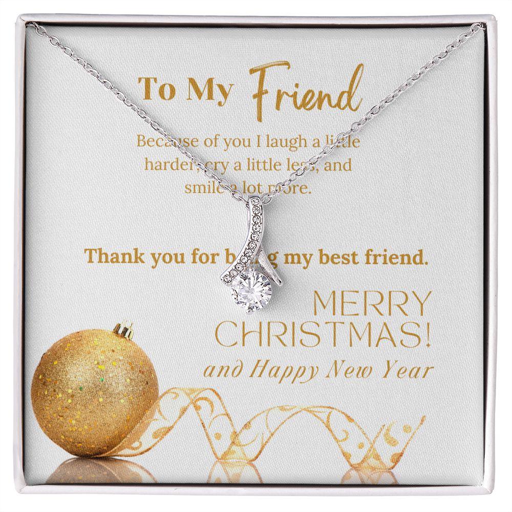 To My Friend Merry Christmas! Alluring Beauty Necklace - TheGivenGet