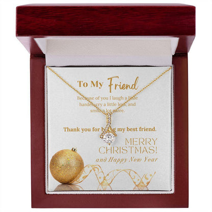 To My Friend Merry Christmas! Alluring Beauty Necklace - TheGivenGet