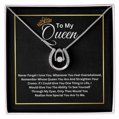 To My Queen Lucky In Love Necklace - TheGivenGet