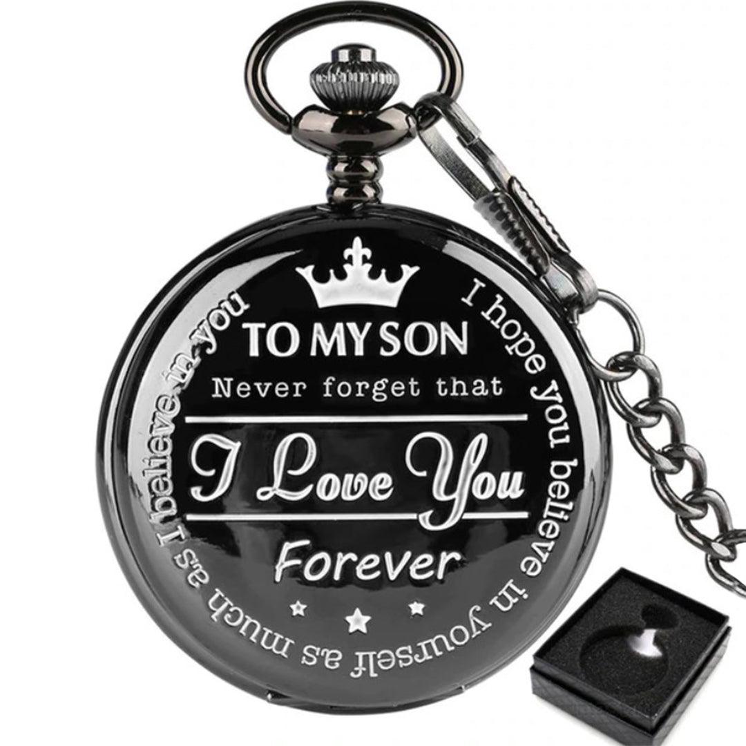 To My Son Quartz Pocket Watch - TheGivenGet