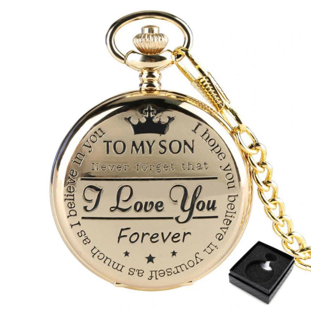 To My Son Quartz Pocket Watch - TheGivenGet