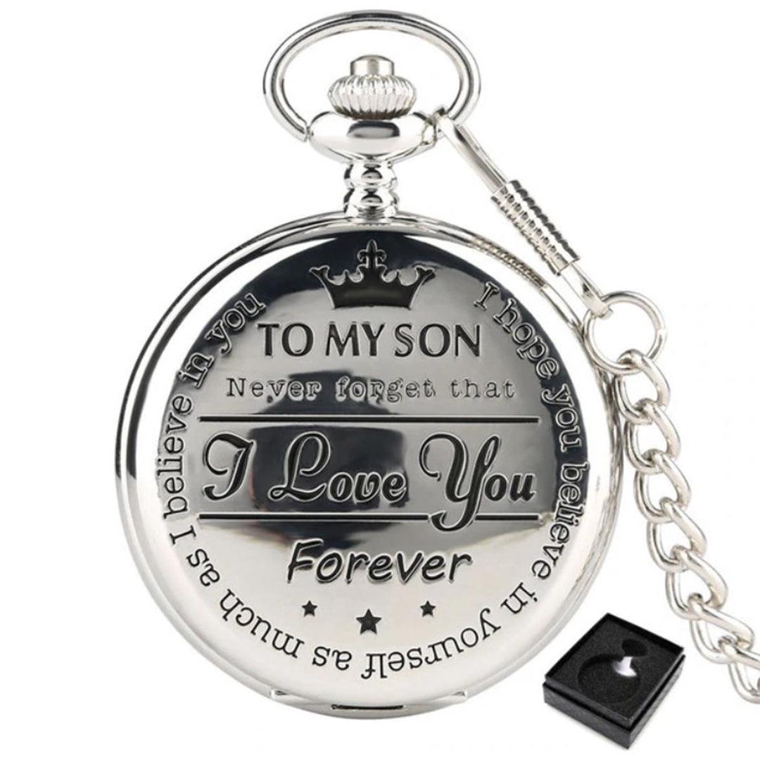 To My Son Quartz Pocket Watch - TheGivenGet