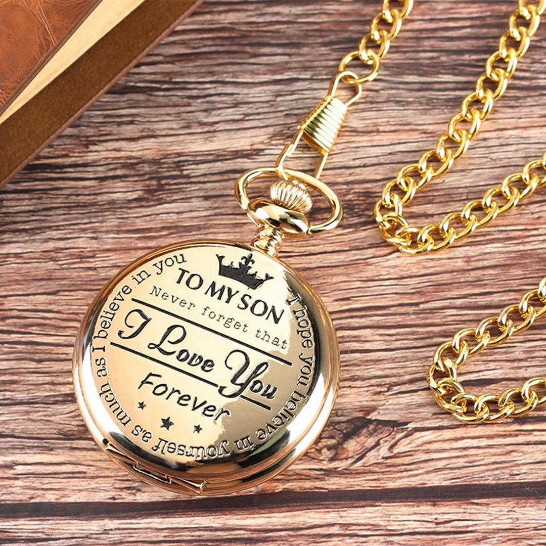 To my son deals quartz pocket chain watch