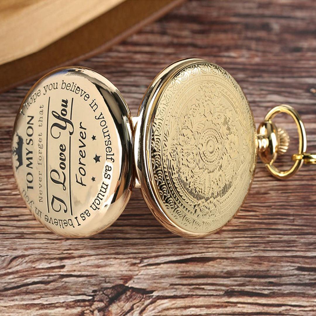 To My Son Quartz Pocket Watch - TheGivenGet