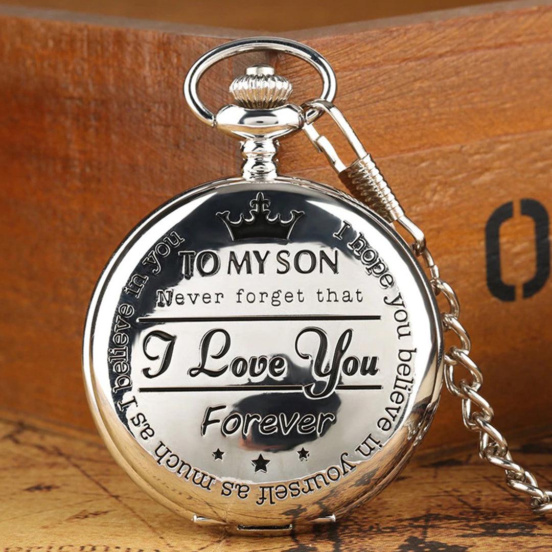 To My Son Quartz Pocket Watch - TheGivenGet