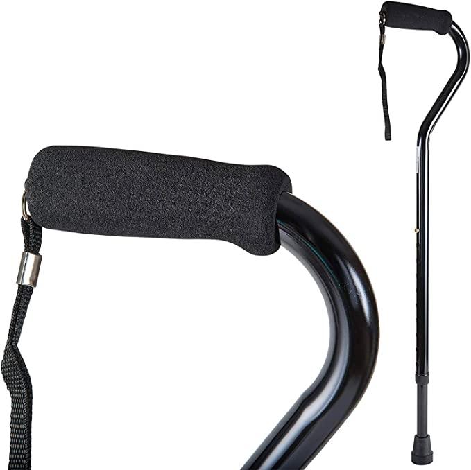Walking Cane and Walking Stick with Foam Offset Hand Grip for Men and Women - TheGivenGet