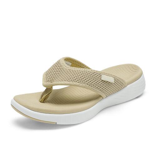 Womens Arch Support Soft Cushion Flip Flops Thong Summer Beach Sandals Shoe US - TheGivenGet